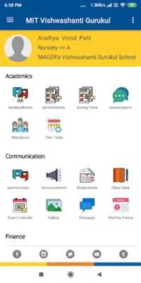 MIT Vishwashanti Gurukul Schoo android App screenshot 2